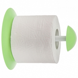 Uchwyt na papier toaletowy Aqua, jasno zielony matowy